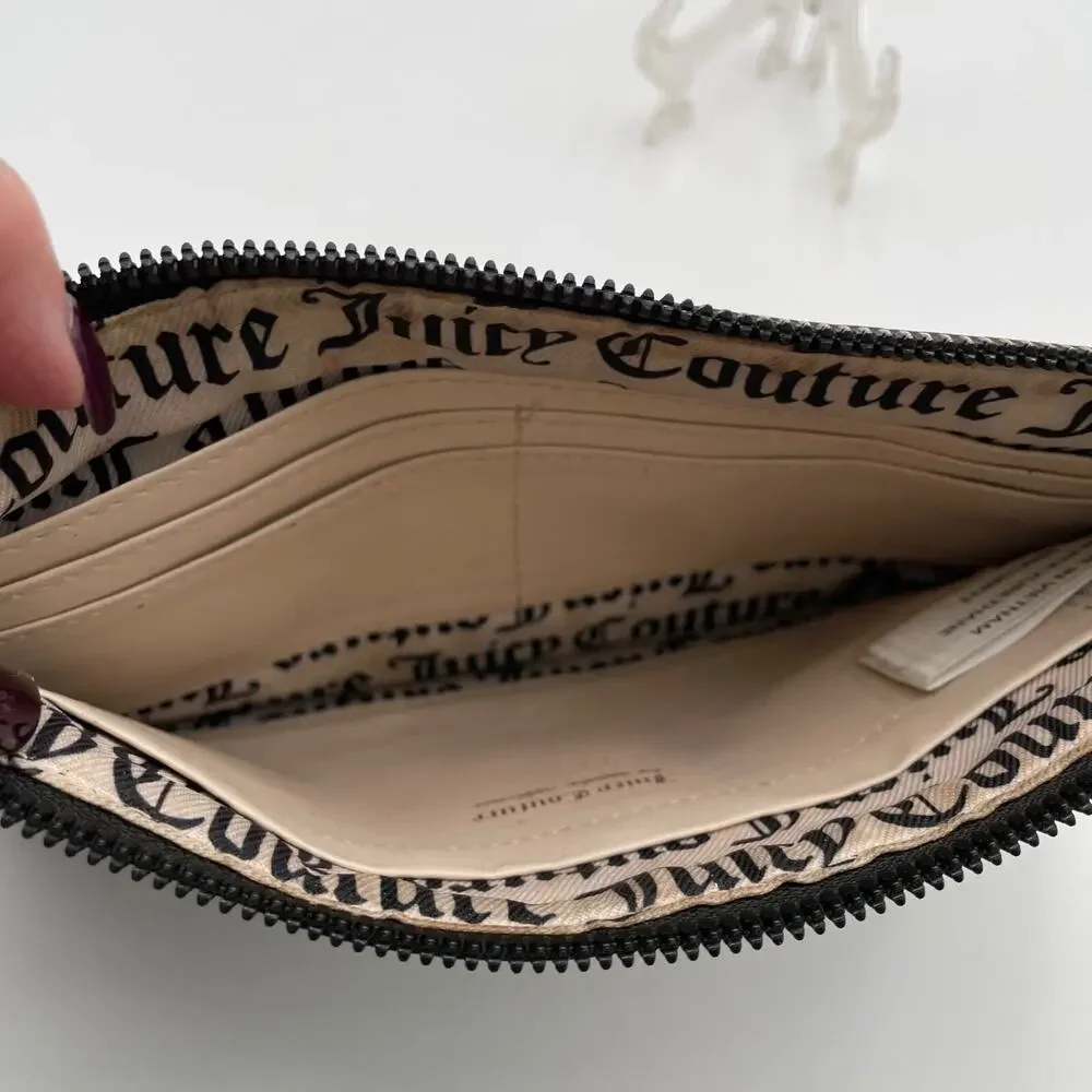 Juicy‎ Couture Clutch Wristlet Handbag Purse Black